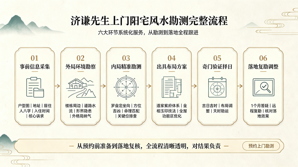 济谦先生看风水的流程