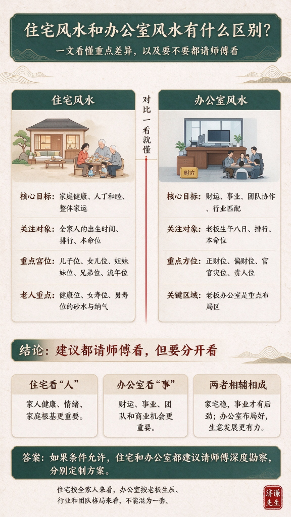 办公室风水和住宅风水
